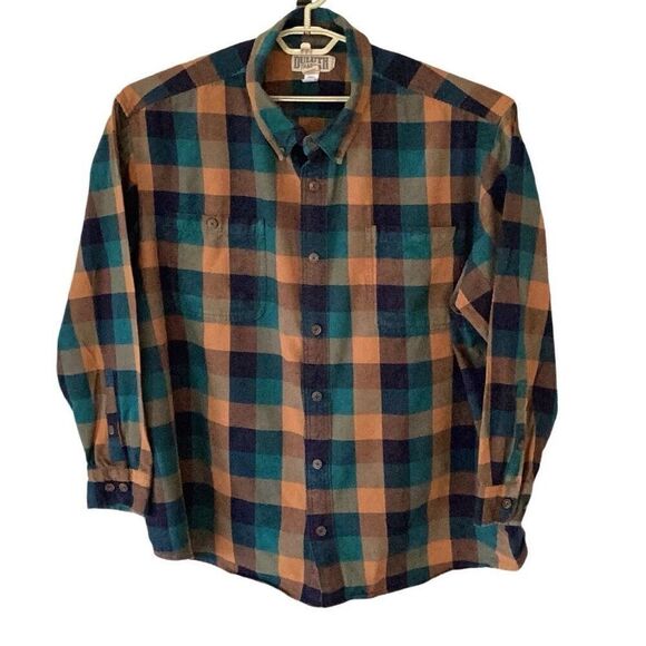 Duluth Trading Co. Plaid Flannel Work Shirt Men’s 4X Long Sleeve Relaxed Fit - Picture 2 of 6